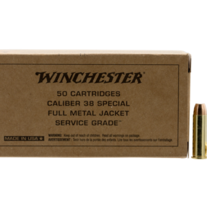 Winchester Service Grade Handgun Rounds .38 SPL 50-Rounds 130 Grain FMJ