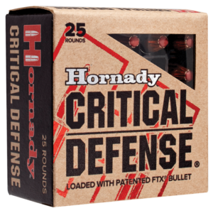 Hornady Critical Defense Handgun Ammo .38 SPL +P 25-Rounds 110 Grain Flex Tip eXpanding