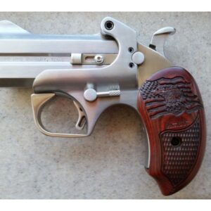 Bond Arms Patriot Defender Derringer Stainless with Wood Grips 45LC/410 3-inch