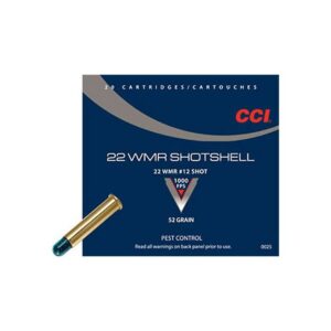 CCI/Speer CCI Shotshell 22WMR 52 Grain Shotshell #12 20/BX 2000/CS