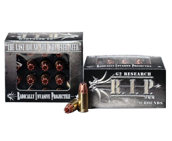 G2 Research RIP Radically Invasive Projectile 9mm 92GR HP 20Rd