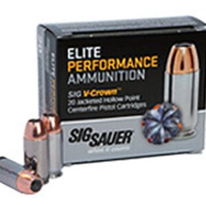 Sig Sauer Elite Performance 9mm 115GR V-Crown JHP 20Rds