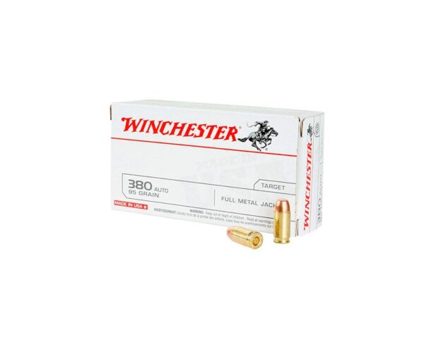 Winchester Ammunition .380ACP 95GR FMJ 50rds