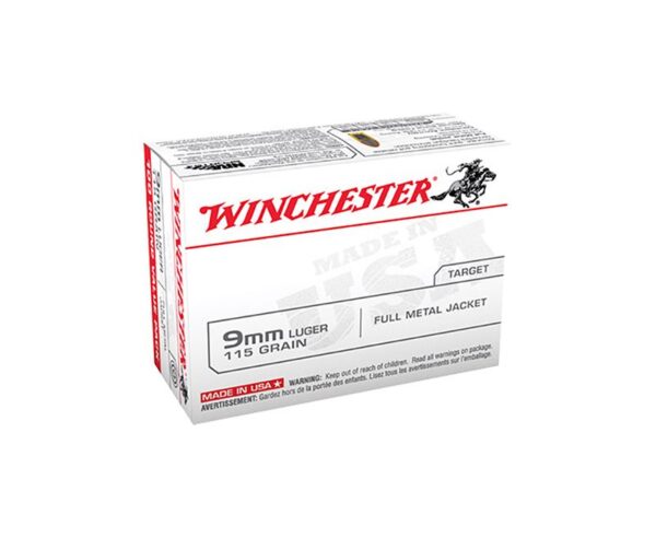 Winchester Ammunition 9mm 115GR FMJ 100rds