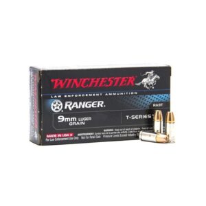 Winchester Ranger 9mm Luger 147 Grain 50 Rounds T-Series Jacketed Hollow Point