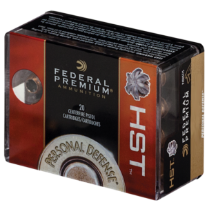Federal Personal Defense HST Nickel Plated Brass .45 ACP 230 Grain 20-Rounds HSTJSP