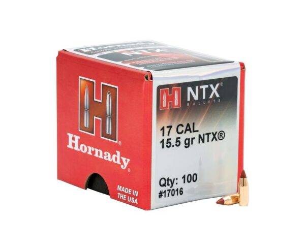 Hornady Varmint Bullets 17CAL 15.5 Gr NTX 100 RDs