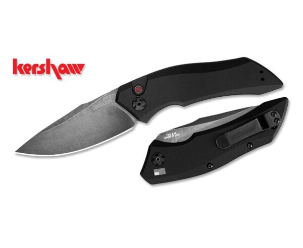 Kershaw Launch 1 Automatic Push Button Knife - 3.4" Plain Drop-Point Blade