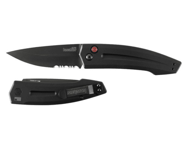 Kershaw Launch 2 Automatic Knife - 3.25" Partially Serrated Drop Point Blade