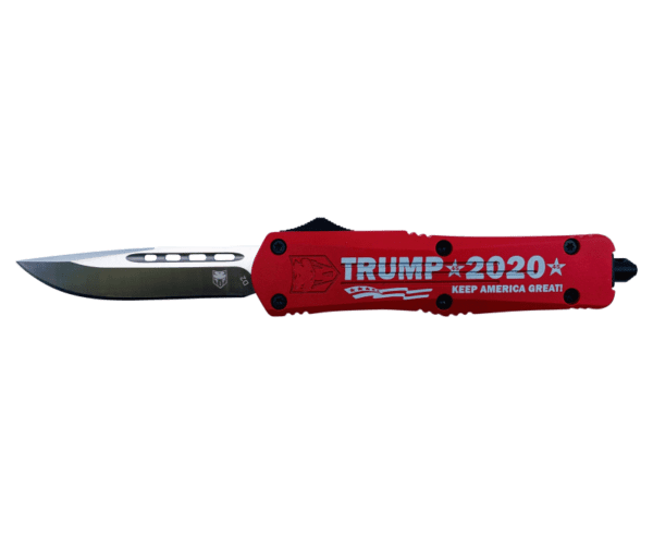 CobraTec Knives FS-3 "Trump 2020" OTF Knife - 3" Plain Drop Point Blade