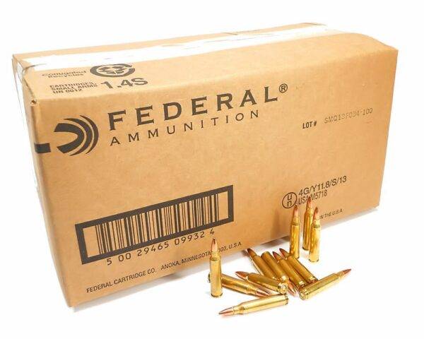 223 5.56x45 Ammo 55gr FMJ Federal American Eagle (AE223BKX) 1000 Round Bulk Case